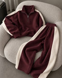 Winter Stripe Two-Piece Tracksuit