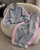 Winter Stripe Two-Piece Tracksuit