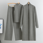 Long Gown Style 3-Pcs Winter Co-Ord Suit. WWTS-13