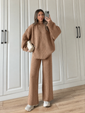Rib Premium Quality Winter 2-Pcs Tracksuit. CWTS-36