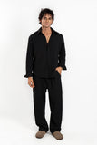 Black MEN’S ESSENTIALS CO-ORD SET CLEAN LUXURY FIT