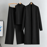 Long Gown Style 3-Pcs Winter Co-Ord Suit. WWTS-13