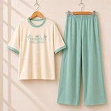 Romantic Long Island Style Western 2-Pcs Summer Tracksuit For Her