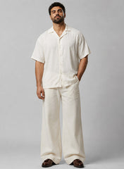 White MEN’S ESSENTIALS CO-ORD SET CLEAN LUXURY FIT