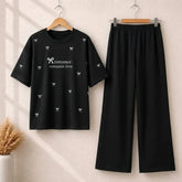 Bow Style Western 2-Pcs Summer Tracksuit For Her MWTS-37