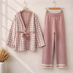 Belt Style Premium Quality Winter 2-Pcs Co-Ord Set. CWTS-34