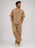Brown MEN’S ESSENTIALS CO-ORD SET CLEAN LUXURY FIT