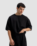 Black Round Neck Tracksuit