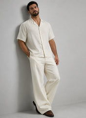 White MEN’S ESSENTIALS CO-ORD SET CLEAN LUXURY FIT