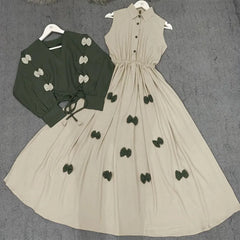 Classic Wine Bow Embellished Maxi 2-Piece