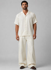 White MEN’S ESSENTIALS CO-ORD SET CLEAN LUXURY FIT