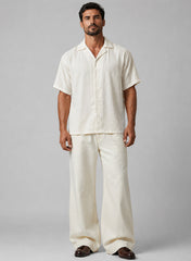 White MEN’S ESSENTIALS CO-ORD SET CLEAN LUXURY FIT