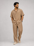 Brown MEN’S ESSENTIALS CO-ORD SET CLEAN LUXURY FIT