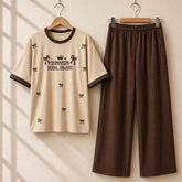 Romantic Long Island Style Western 2-Pcs Summer Tracksuit For Her