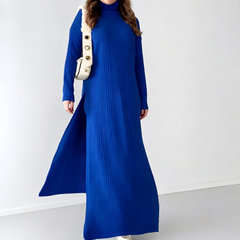 Trendy Roll Neck Style knit CoOrd Set