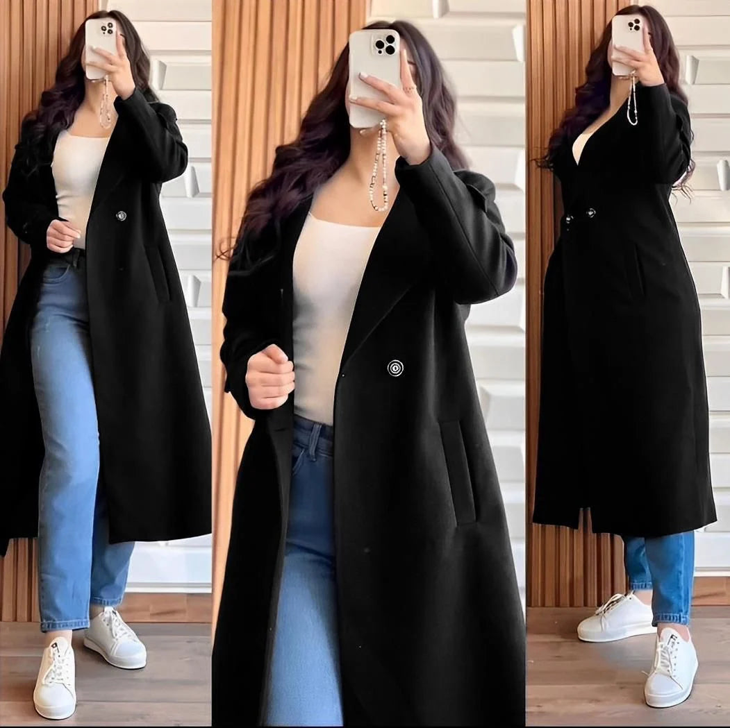 Winters Warm Fleece Long Coat for Women