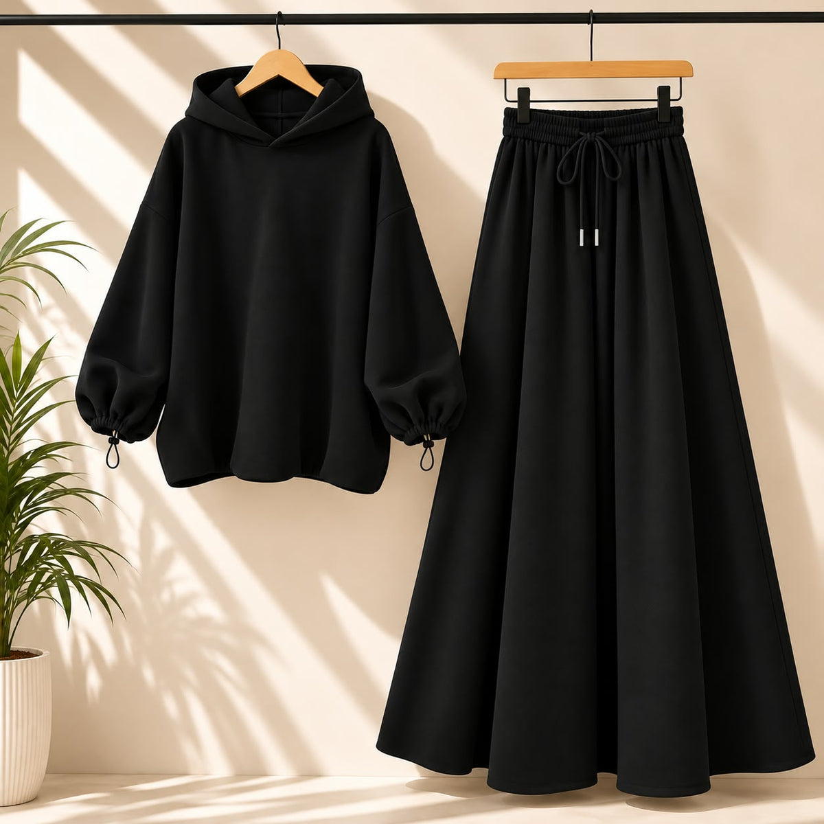 Elegance Modest 2-Piece Abaya Set