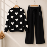 Heart Style 2-Pcs Winter Tracksuit.