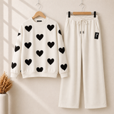 Heart Style 2-Pcs Winter Tracksuit.