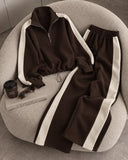 Winter Stripe Two-Piece Tracksuit