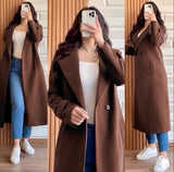 Winters Warm Fleece Long Coat for Women