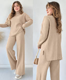Rib Premium Quality Winter 2-Pcs Tracksuit. CWTS-36