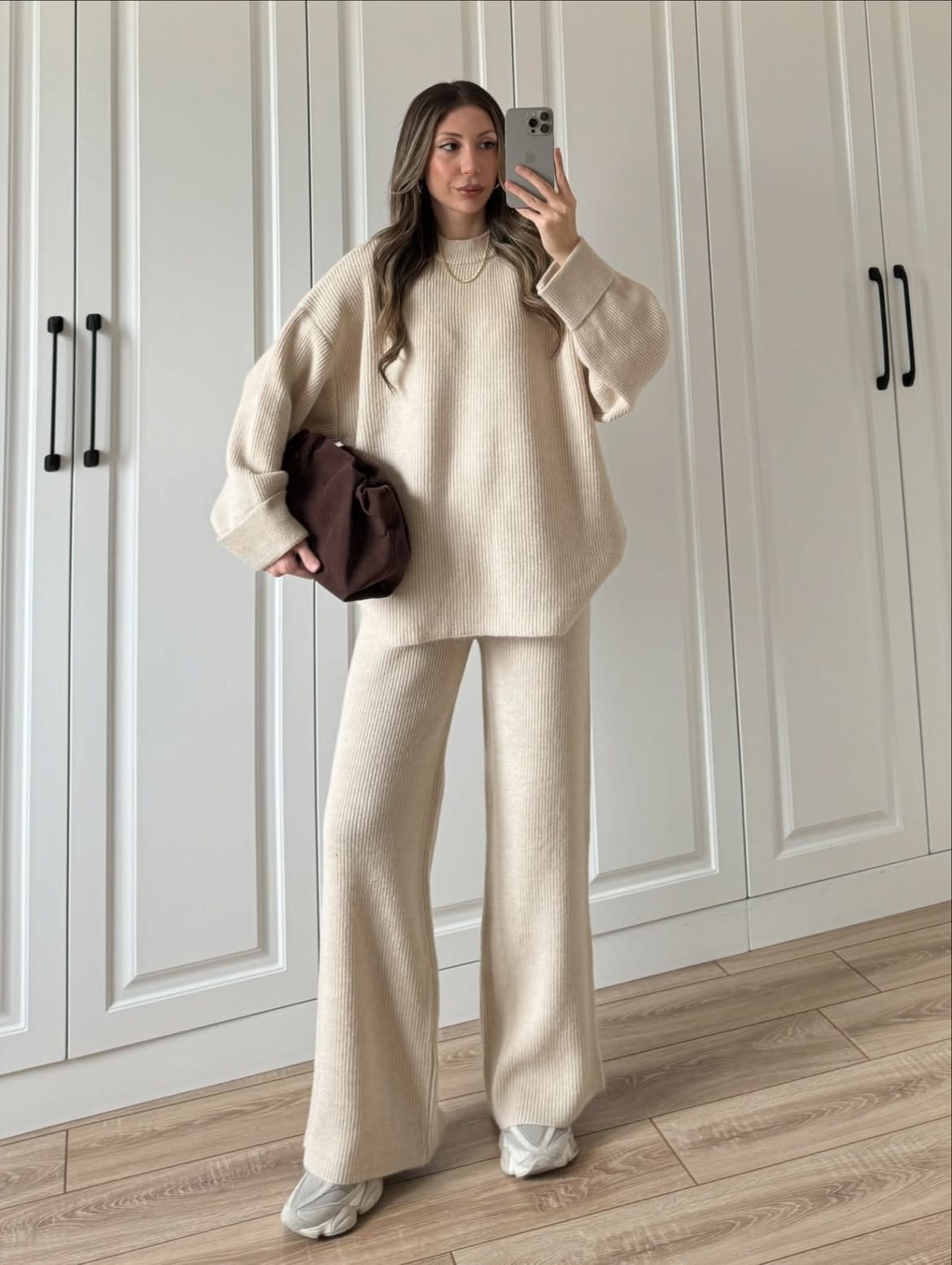 Rib Premium Quality Winter 2-Pcs Tracksuit. CWTS-36