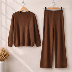Rib Premium Quality Winter 2-Pcs Tracksuit. CWTS-36