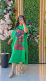 Summer Drop Shoulder Printed Long Top