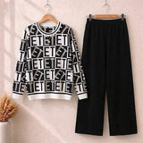 Alphabet Premium Quality Winter 2-Pcs Co-Ord Set. CWTS-43