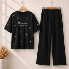 Bow Style Western 2-Pcs Summer Tracksuit For Her MWTS-37