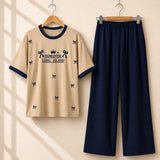Romantic Long Island Style Western 2-Pcs Summer Tracksuit For Her