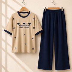 Romantic Long Island Style Western 2-Pcs Summer Tracksuit For Her