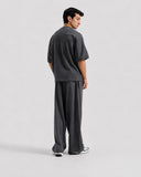 Gray Round Neck Tracksuit