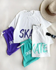 Skate Printed Top & Boxer Set
