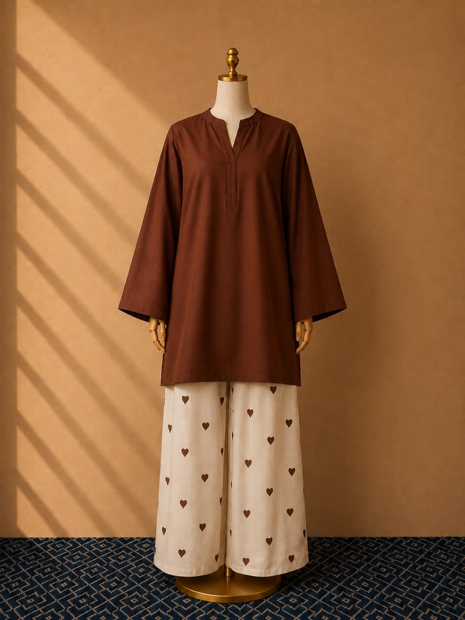 Brown Heart 2Piece