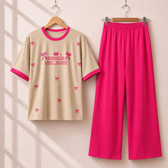 Romantic Long Island Style Western 2-Pcs Summer Tracksuit For Her