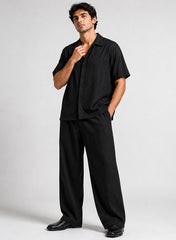 Black MEN’S ESSENTIALS CO-ORD SET CLEAN LUXURY FIT