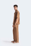 Brown MEN’S ESSENTIALS CO-ORD SET CLEAN LUXURY FIT