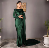 Trendy Silk Stitched Saree