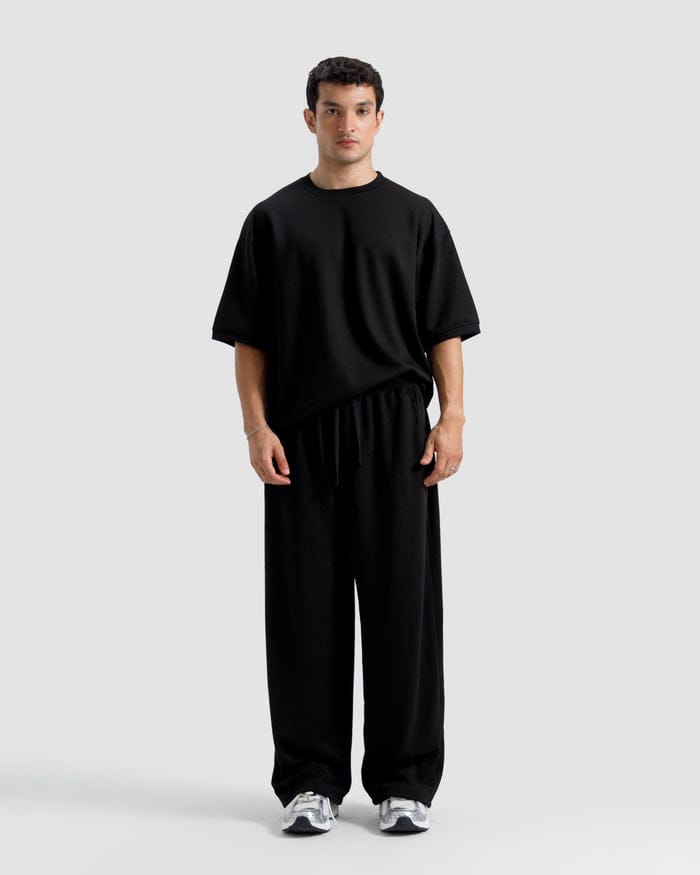 Black Round Neck Tracksuit