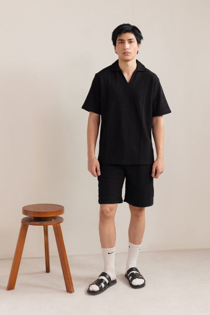 Black Short Sleeve SummerSuit