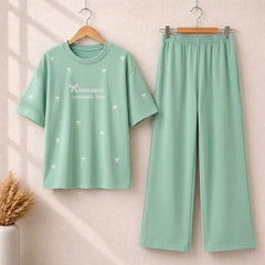 Bow Style Western 2-Pcs Summer Tracksuit For Her MWTS-37