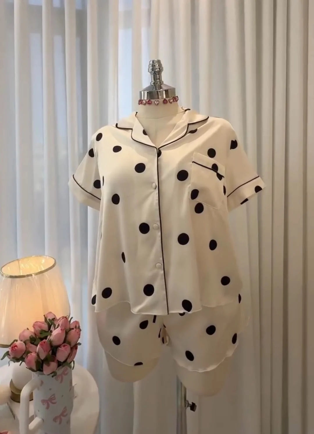Polka Dot Night Suit