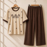Romantic Long Island Style Western 2-Pcs Summer Tracksuit For Her