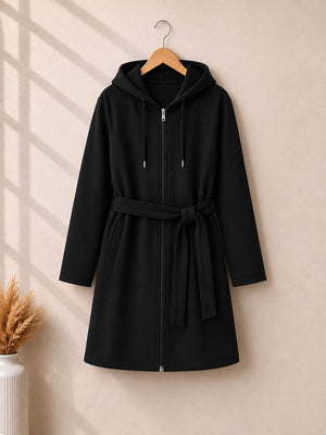 Belt Style Zipper Hoodie