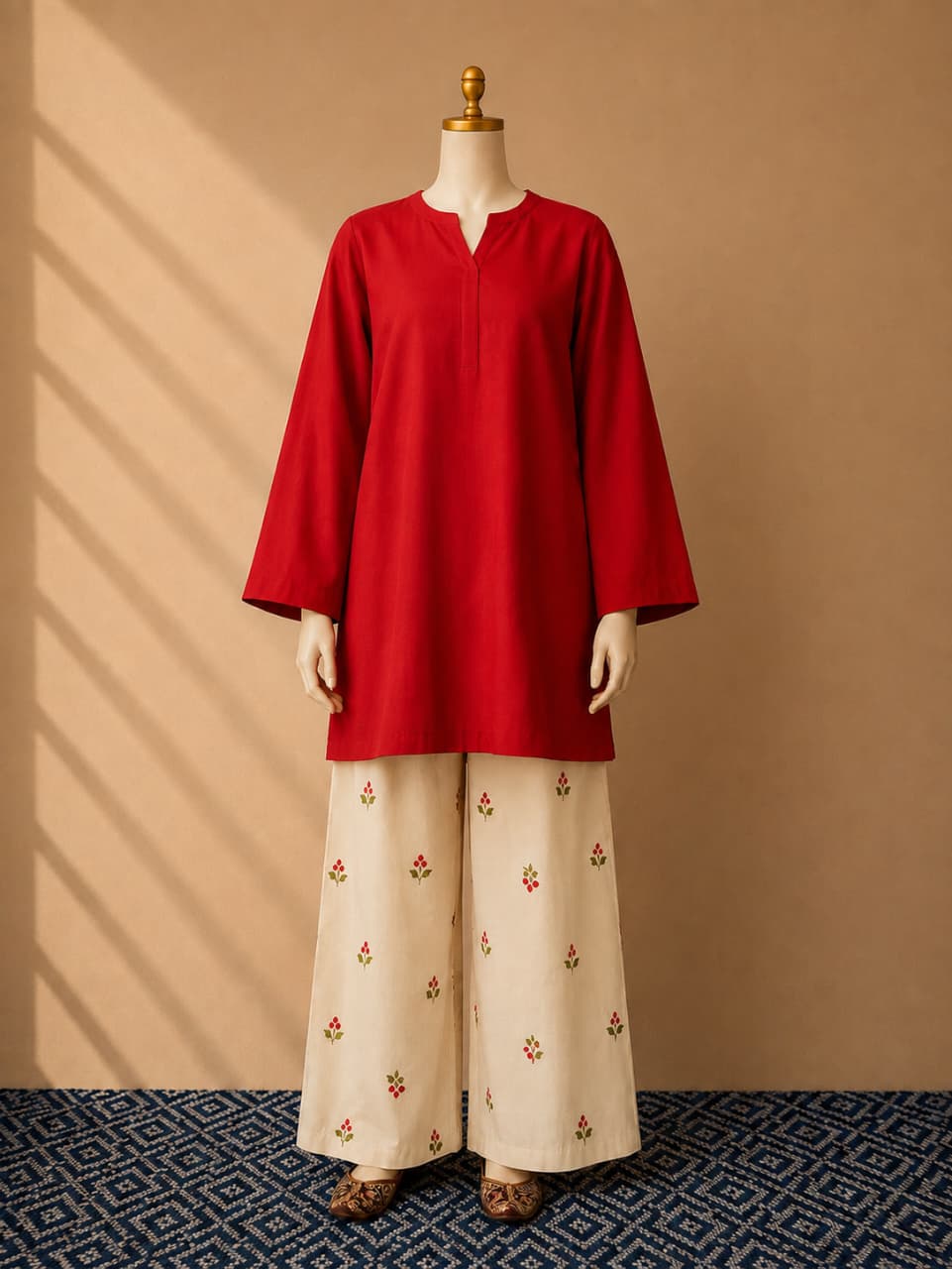 Cherry Embroidery 2piece