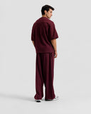 Maroon Round Neck Tracksuit