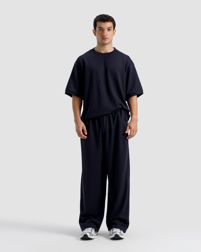Navy Blue Round Neck Tracksuit