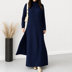 Trendy Roll Neck Style knit CoOrd Set